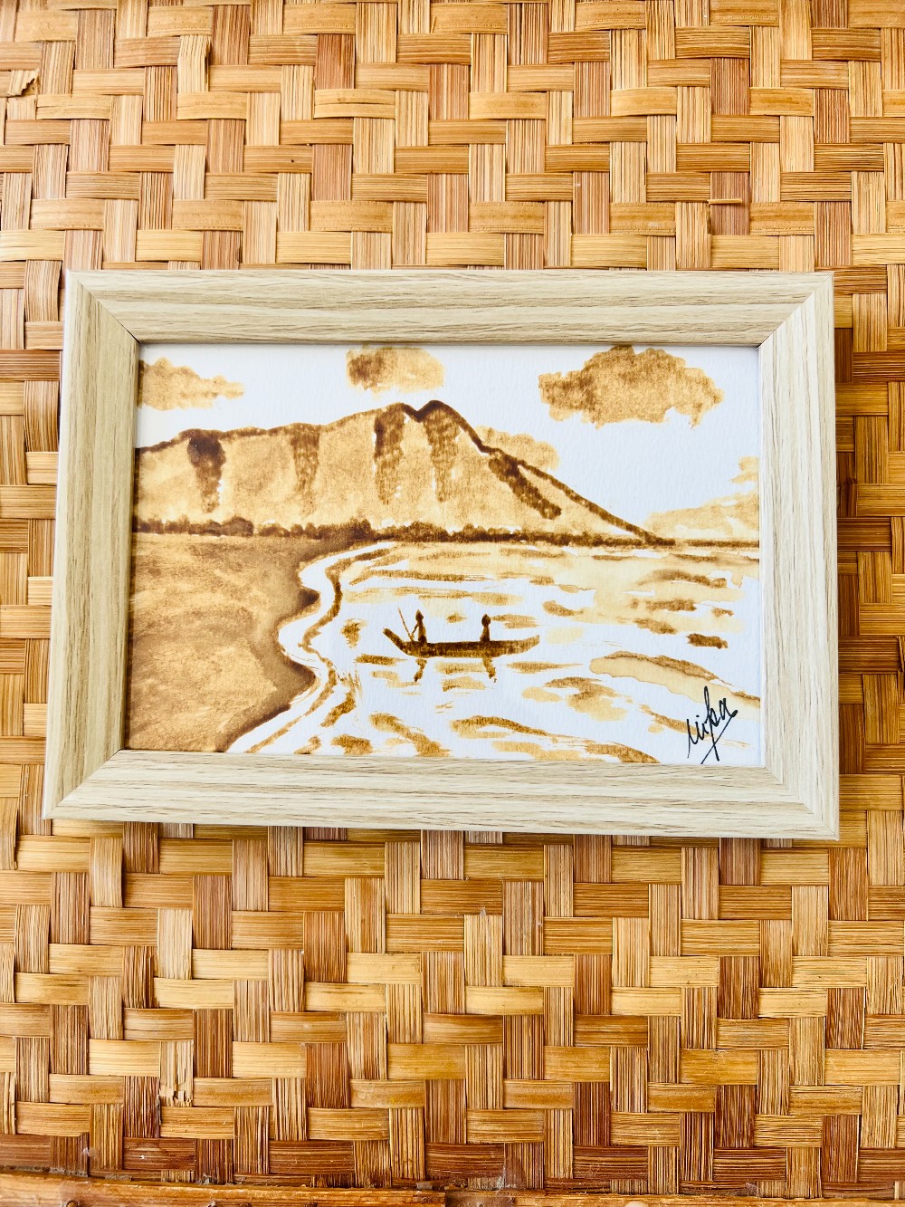 Kona Coffee Art Original (4x6  Framed) - 51