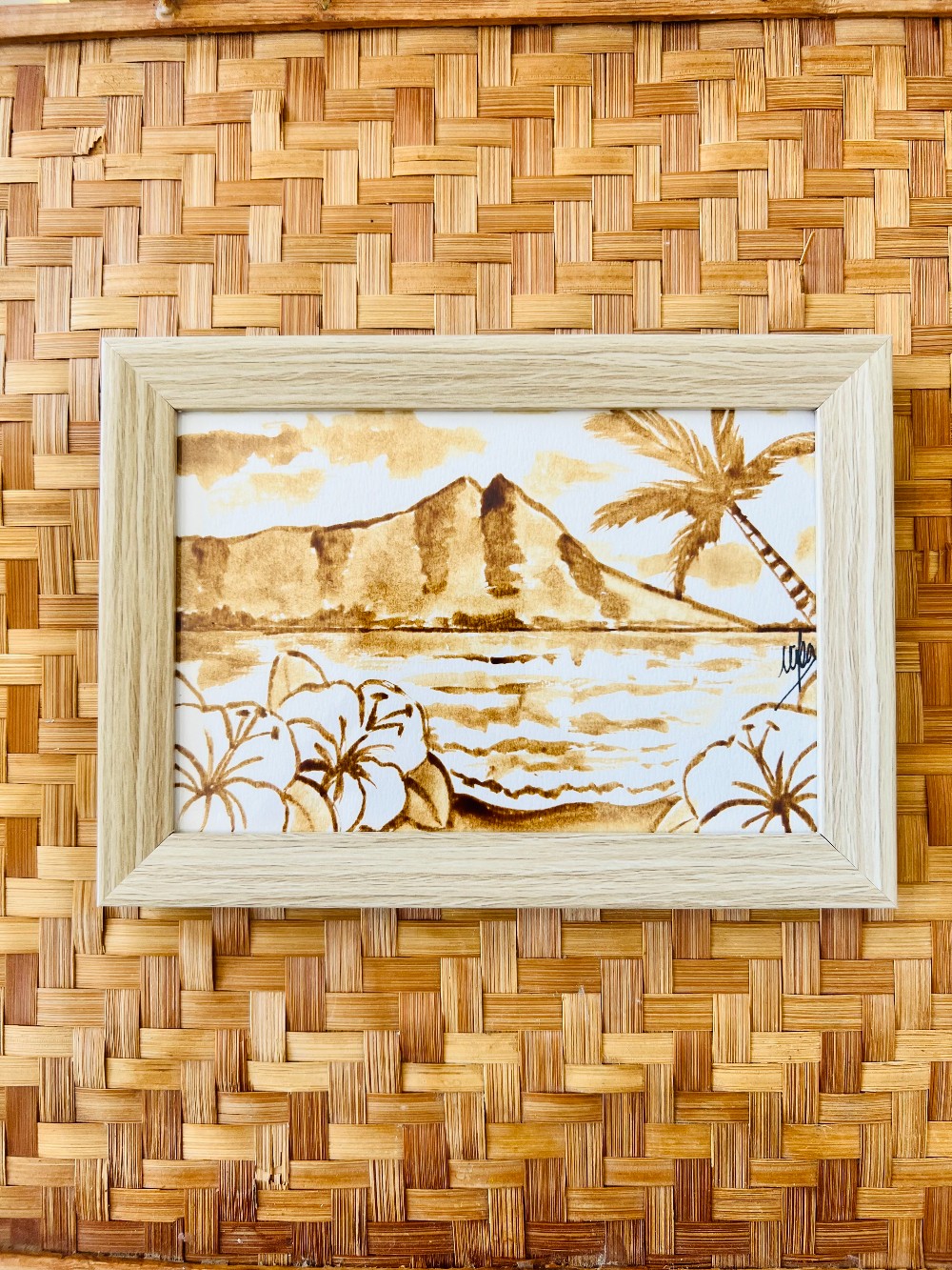 Kona Coffee Art Original (4x6  Framed) - 48