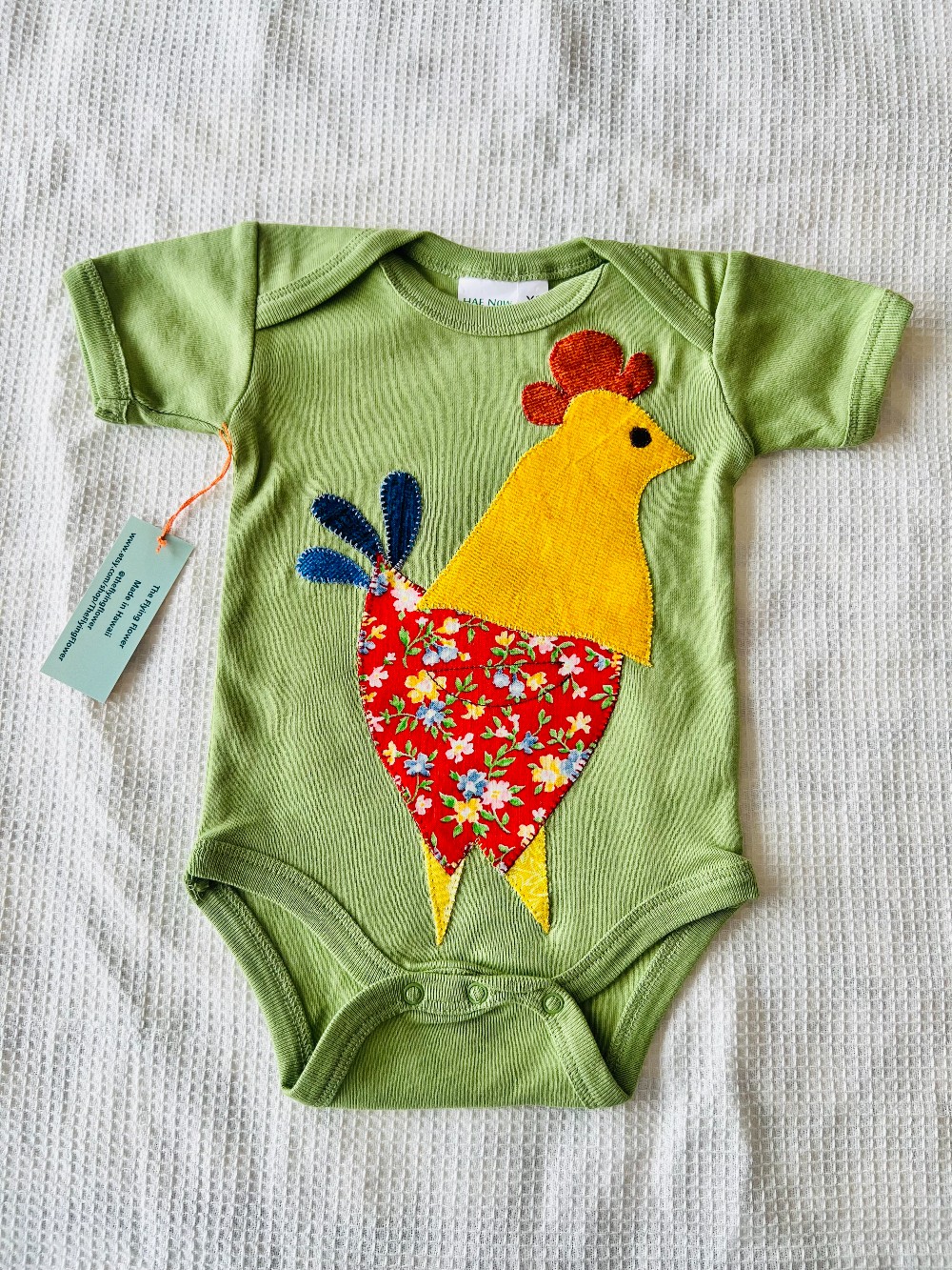 Newborn - Chicken Onesie (Green)