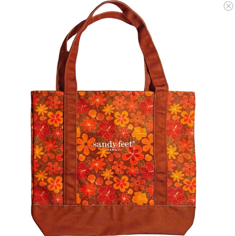 Canvas Tote - Beachy Pua Brown