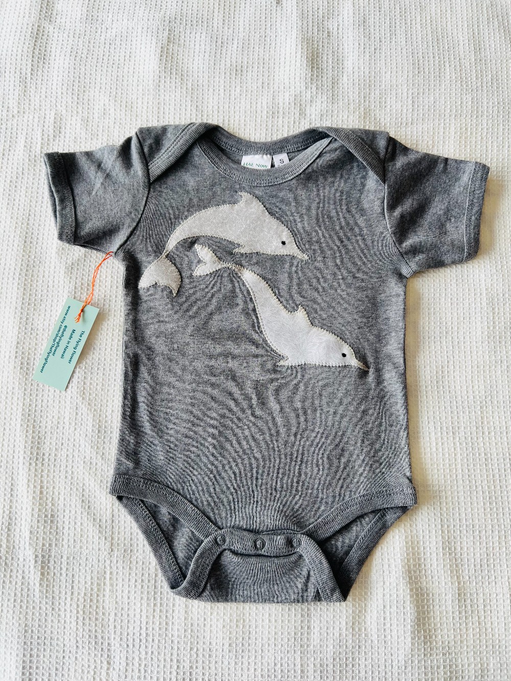 6 Month - Dolphin Onesie (Gray)