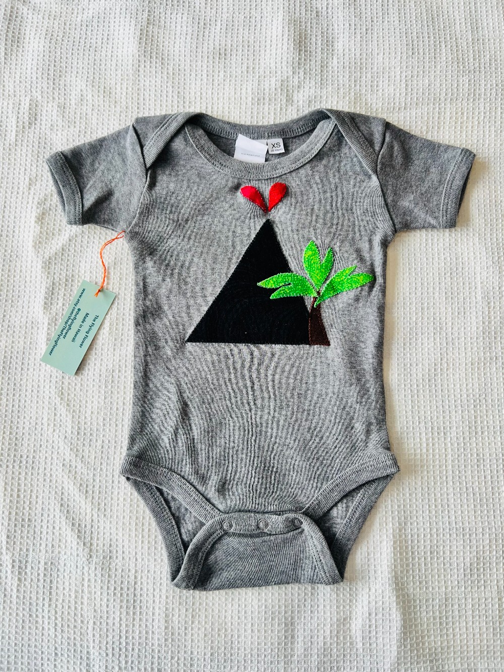 Newborn - Volcano Onesie (Gray)
