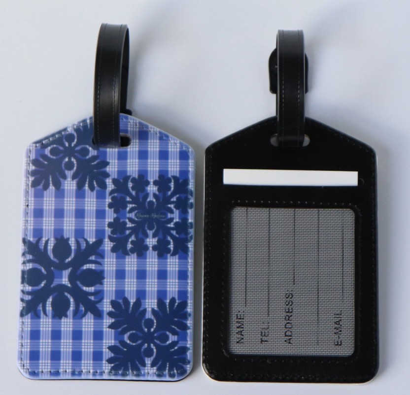 Luggage Tag - Quilt Palaka Blue