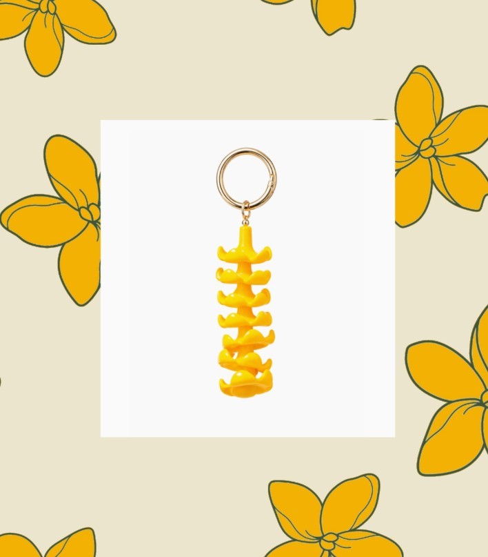 Puakenikeni Keychain - Yellow