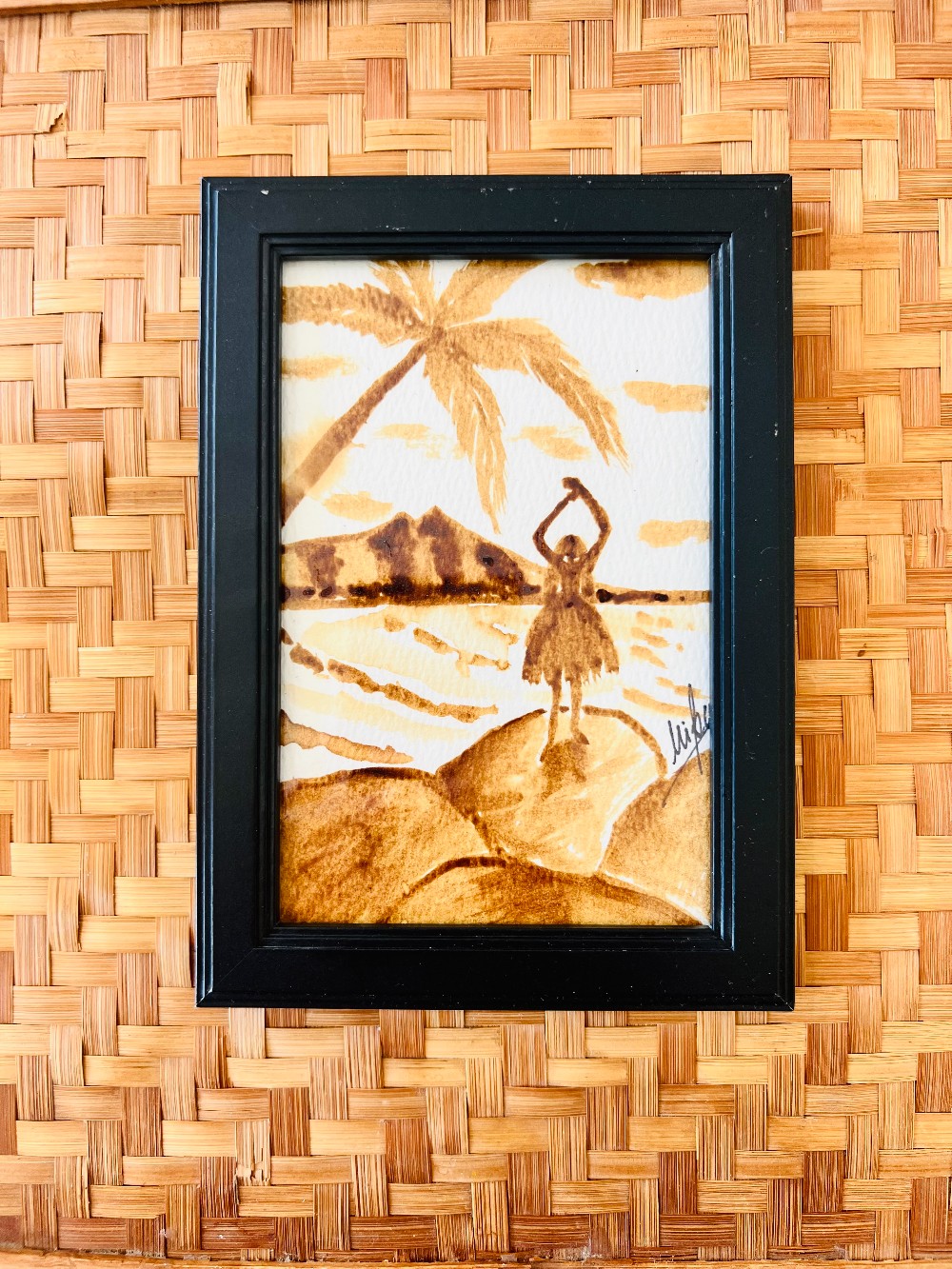 Kona Coffee Art Original (4x6  Framed) - 53