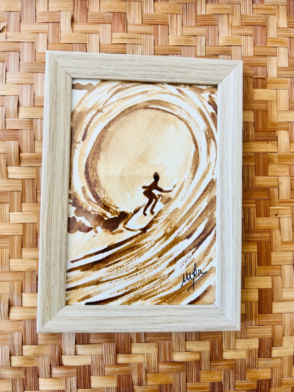 Kona Coffee Art Original (4x6  Framed) - 50