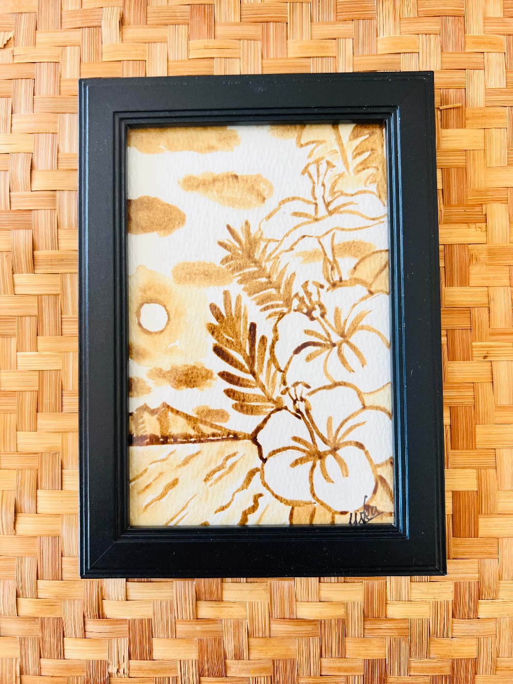 Kona Coffee Art Original (4x6  Framed) - 55