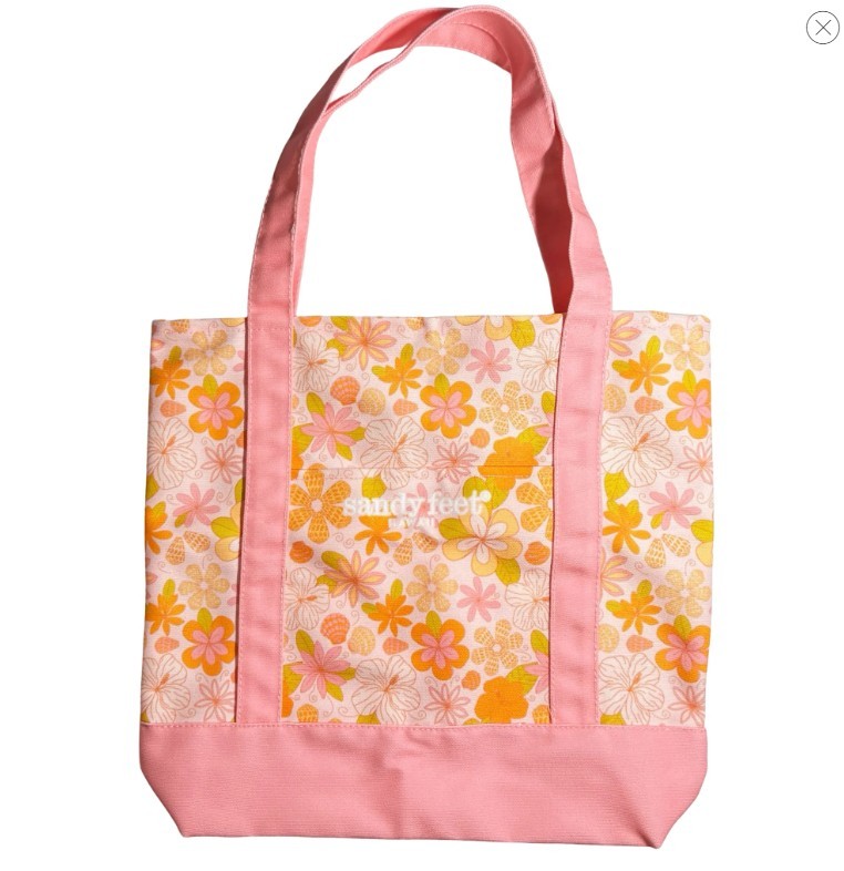 Canvas Tote - Beachy Pua Pink