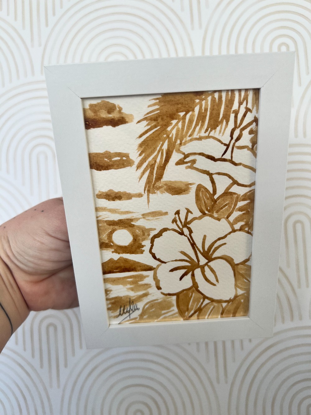 Kona Coffee Art Original (4x6  Framed) - 44