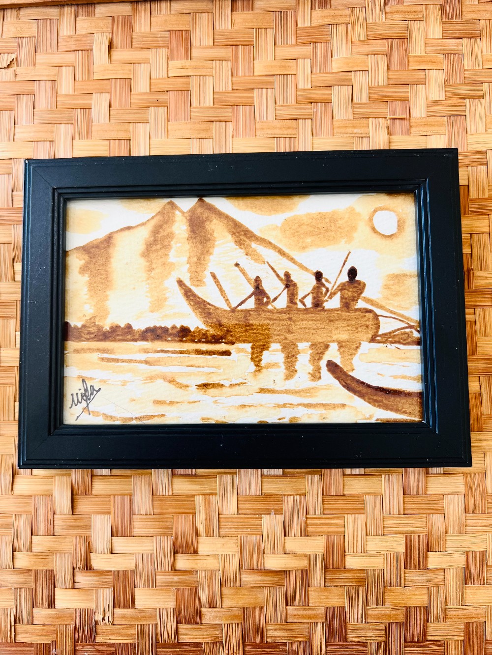 Kona Coffee Art Original (4x6  Framed) - 52