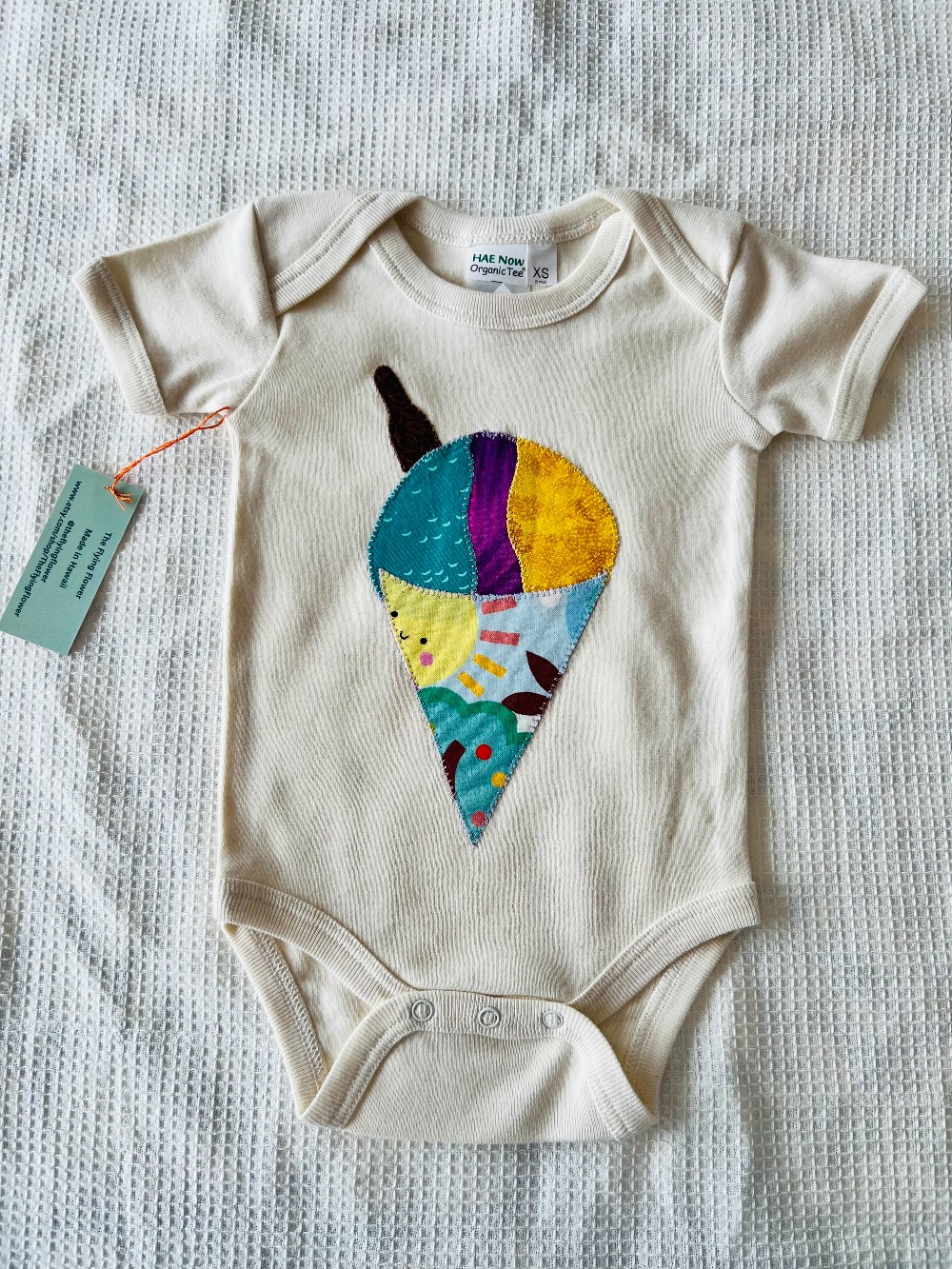 Newborn - Shave Ice Onesie (Cream)