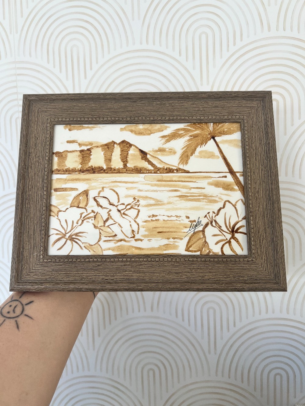 Kona Coffee Art Original (5x7 Framed) - 39