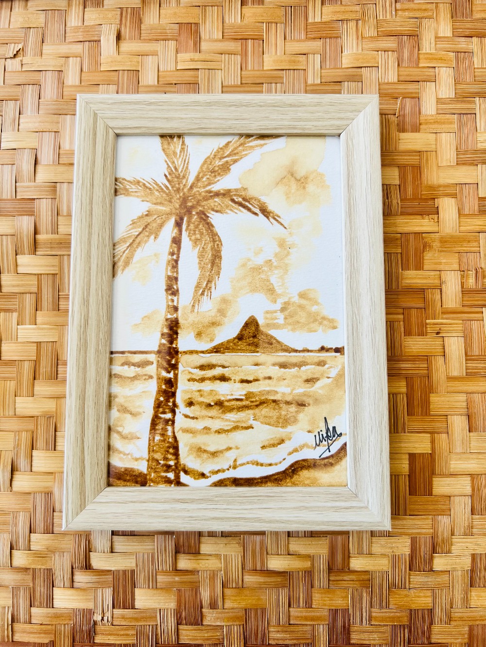 Kona Coffee Art Original (4x6  Framed) - 49
