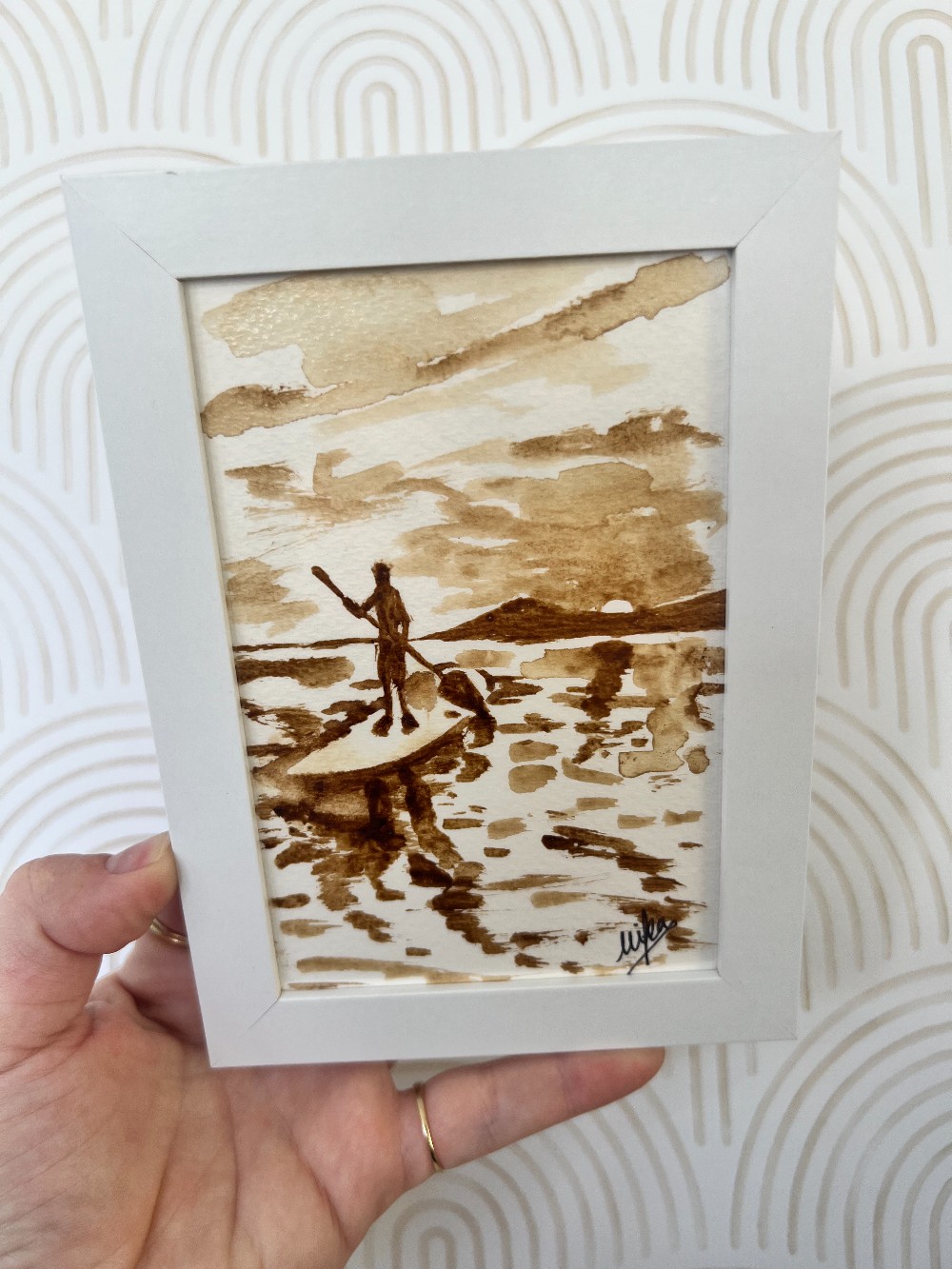 Kona Coffee Art Original (4x6  Framed) - 42