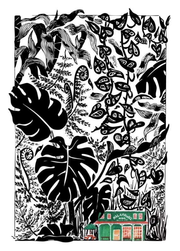 Kalapawai Beach Postcard