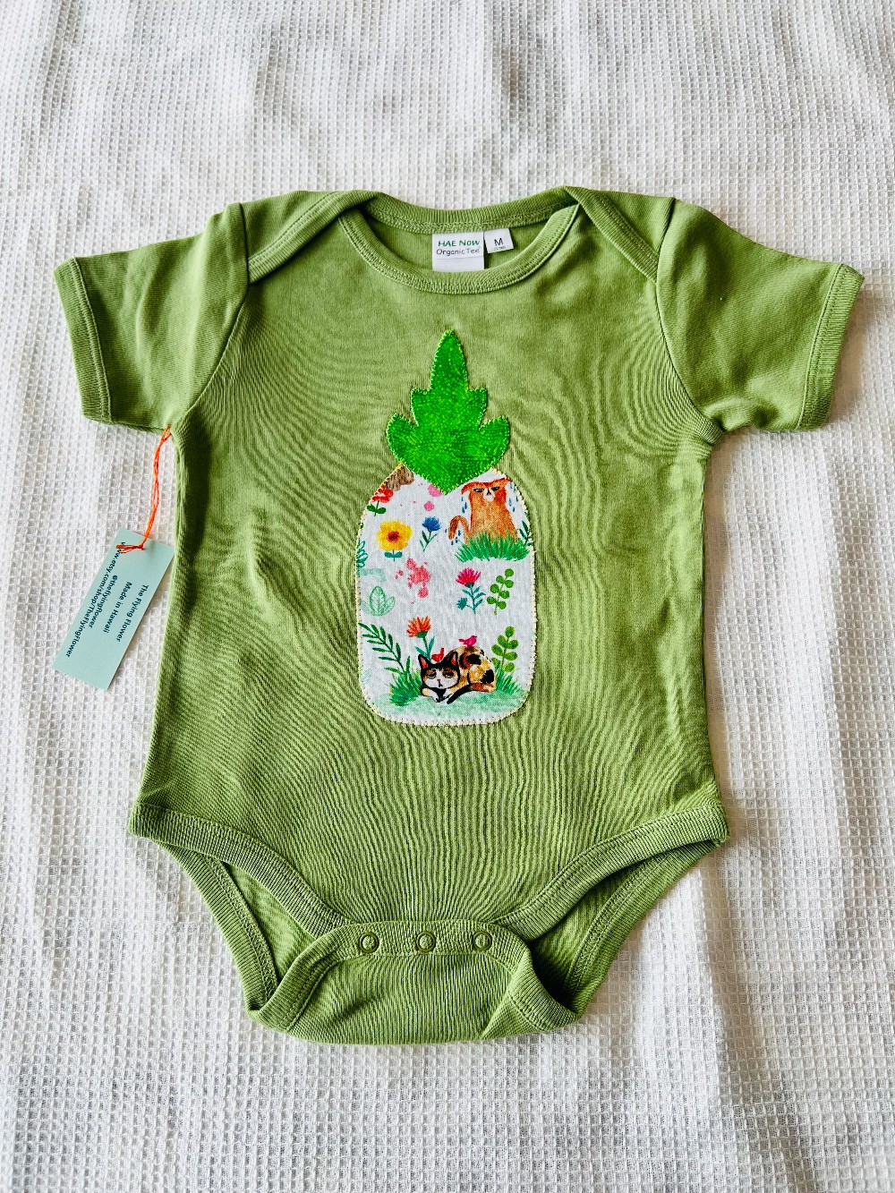 12 Month - Pineapple Onesie (Green)