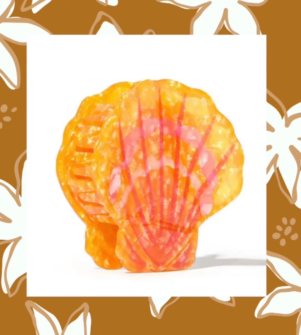 Sunrise Shell Claw Clip