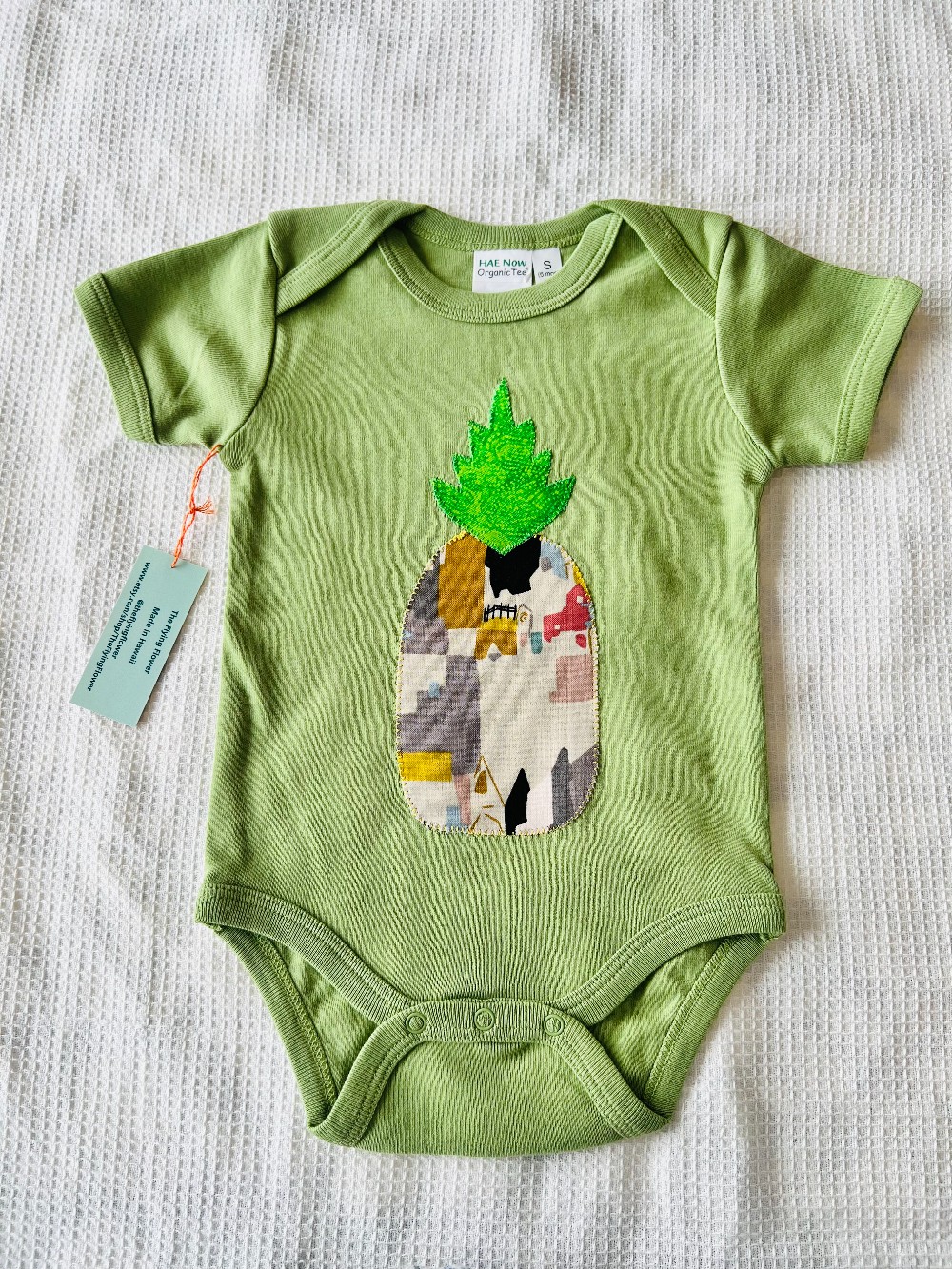 6 Month - Pineapple Onesie (Green)