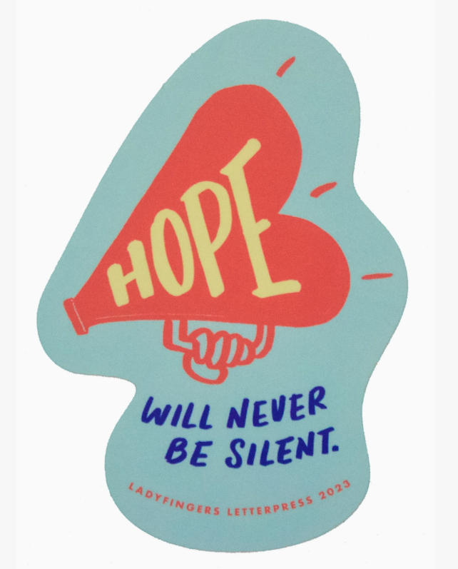 Never Be Silent Sticker
