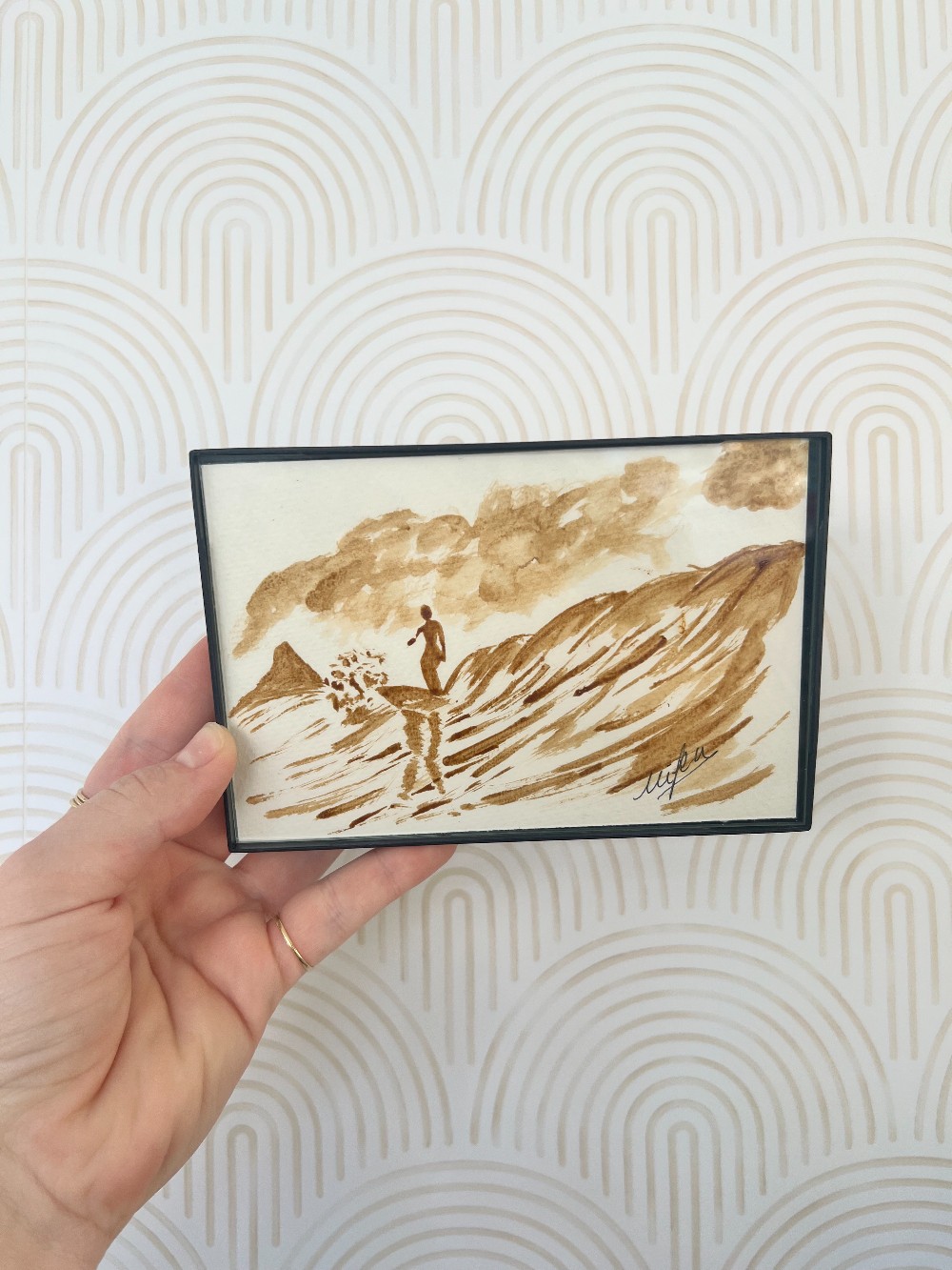 Kona Coffee Art Original (4x6  Framed) - 41