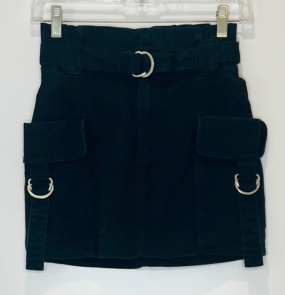 Jupe Garage (XXS) noir (poches cargo)