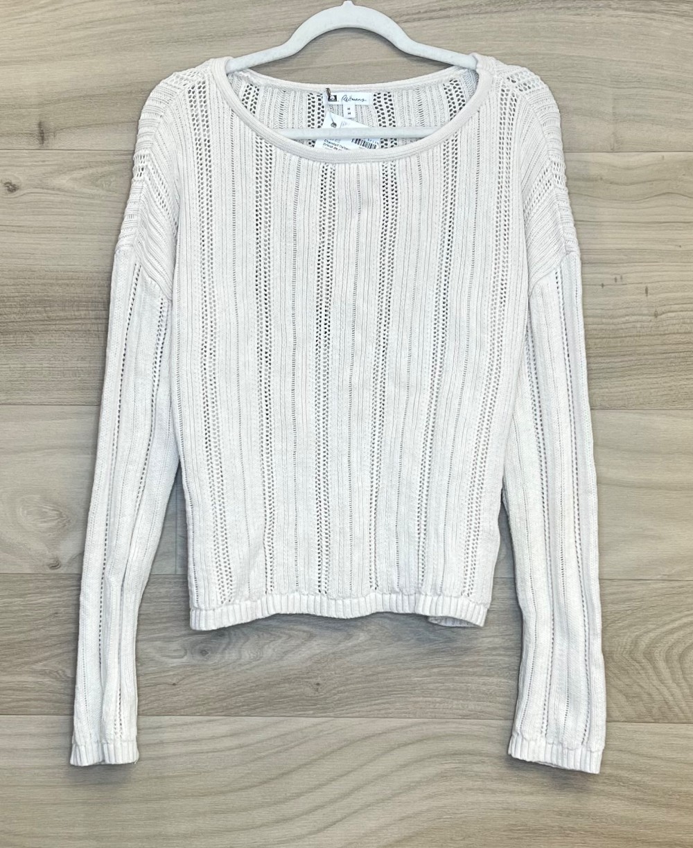 Chandail Reitmans (M) beige (tricot de coton)