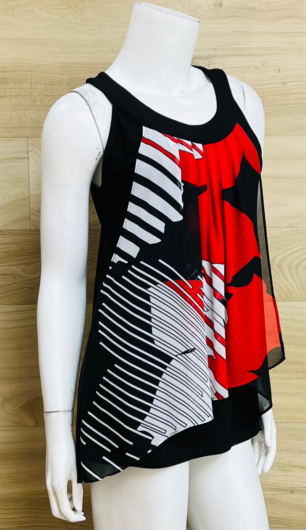 Camisole Joseph Ribkoff (S) Noire Motif Rouge Blanc