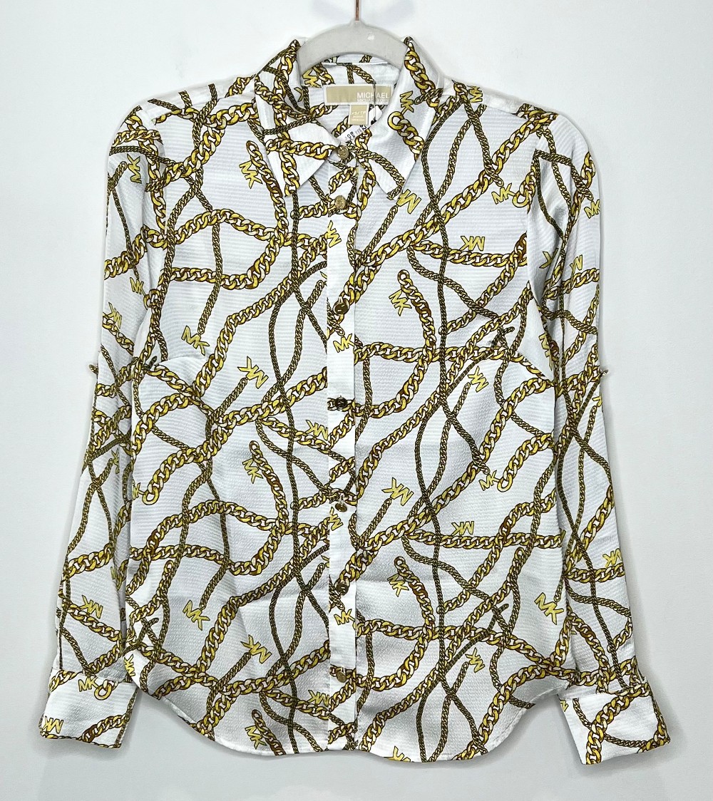 Blouse Michael Kors (XS) Blanc Chaine Or