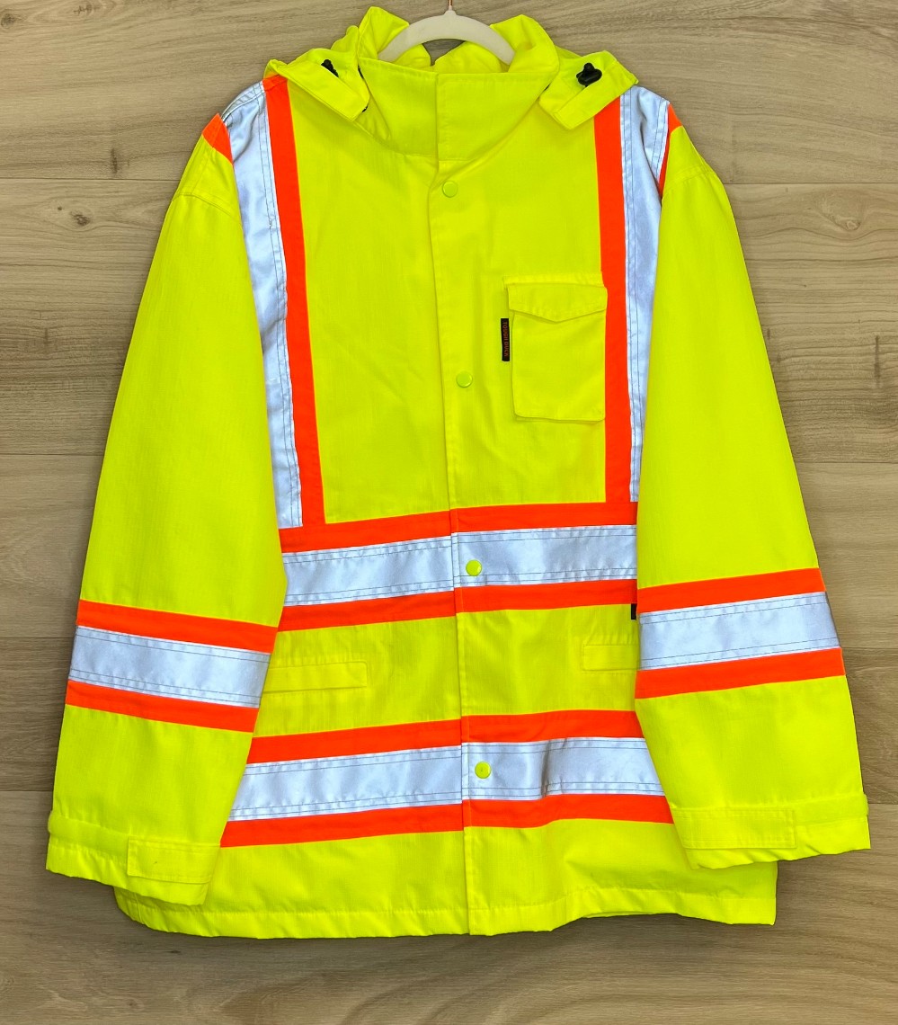 H Manteau Tough Duck (XL) jaune fluo