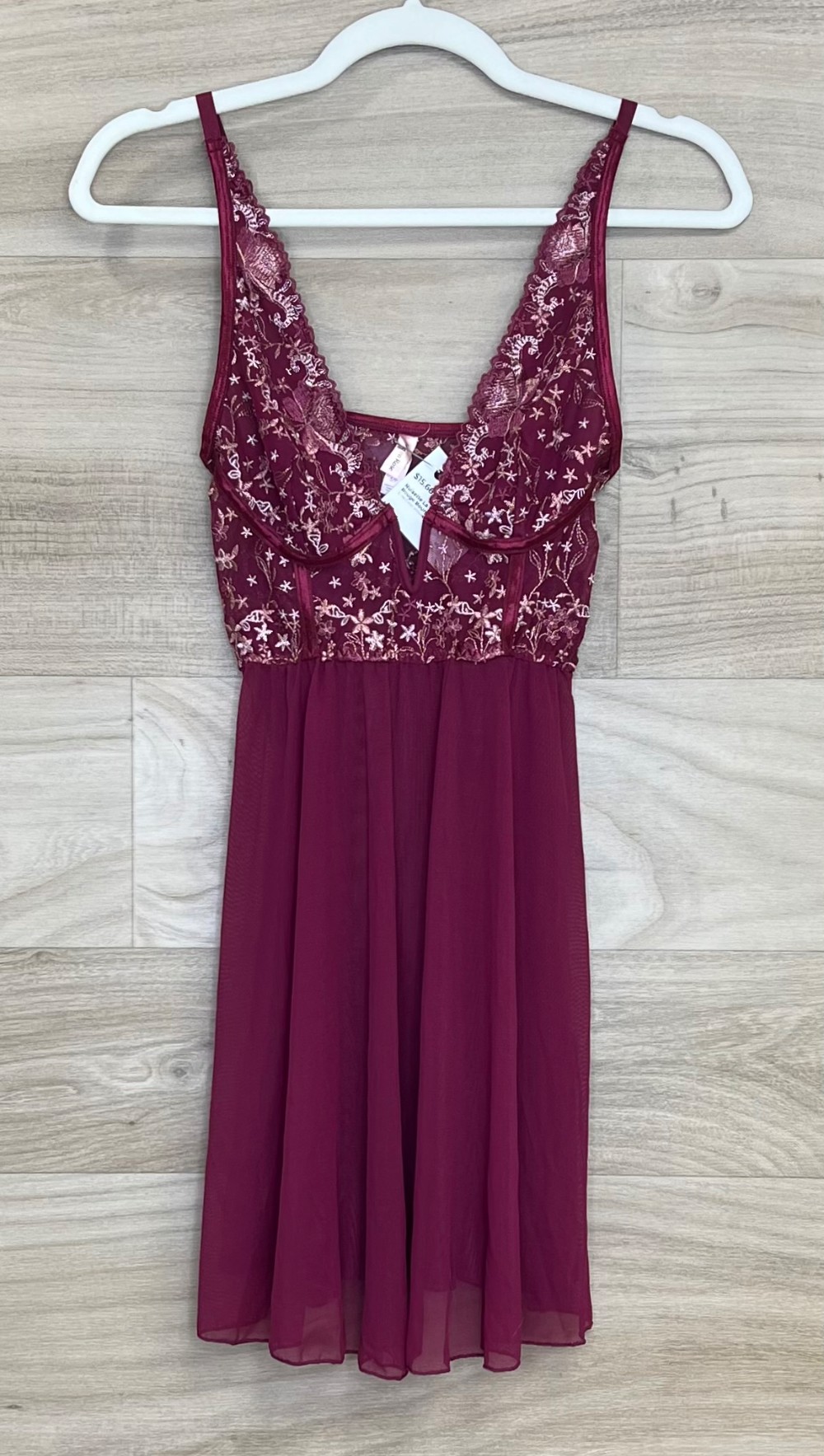 Nuisette La Vie En Rose (S) Rouge Bourgogne