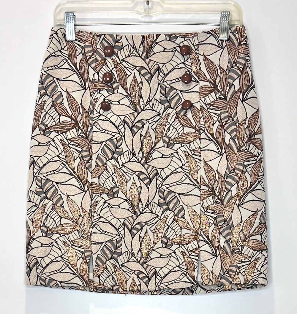 Jupe TRISTAN (XS/4) beige et bronze