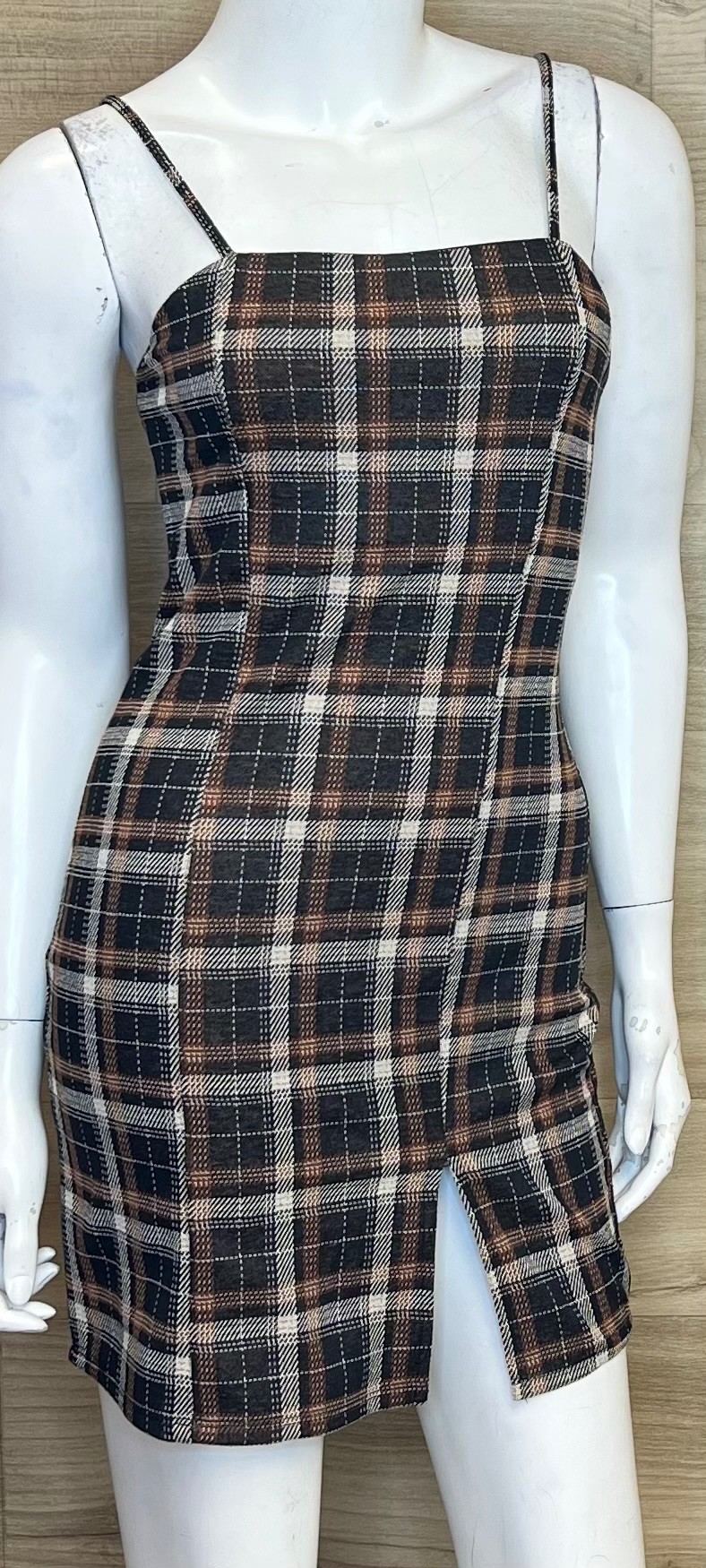 Robe Eclipse (XS) Brune Carreau