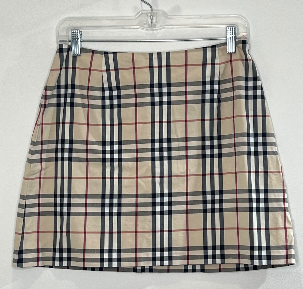 Jupe Burberry (XS/S) beige carreaux