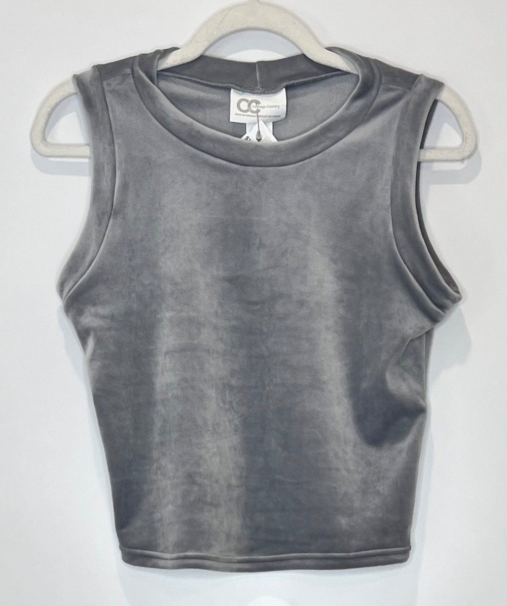 Camisole Cottage Country (M) gris (velours)