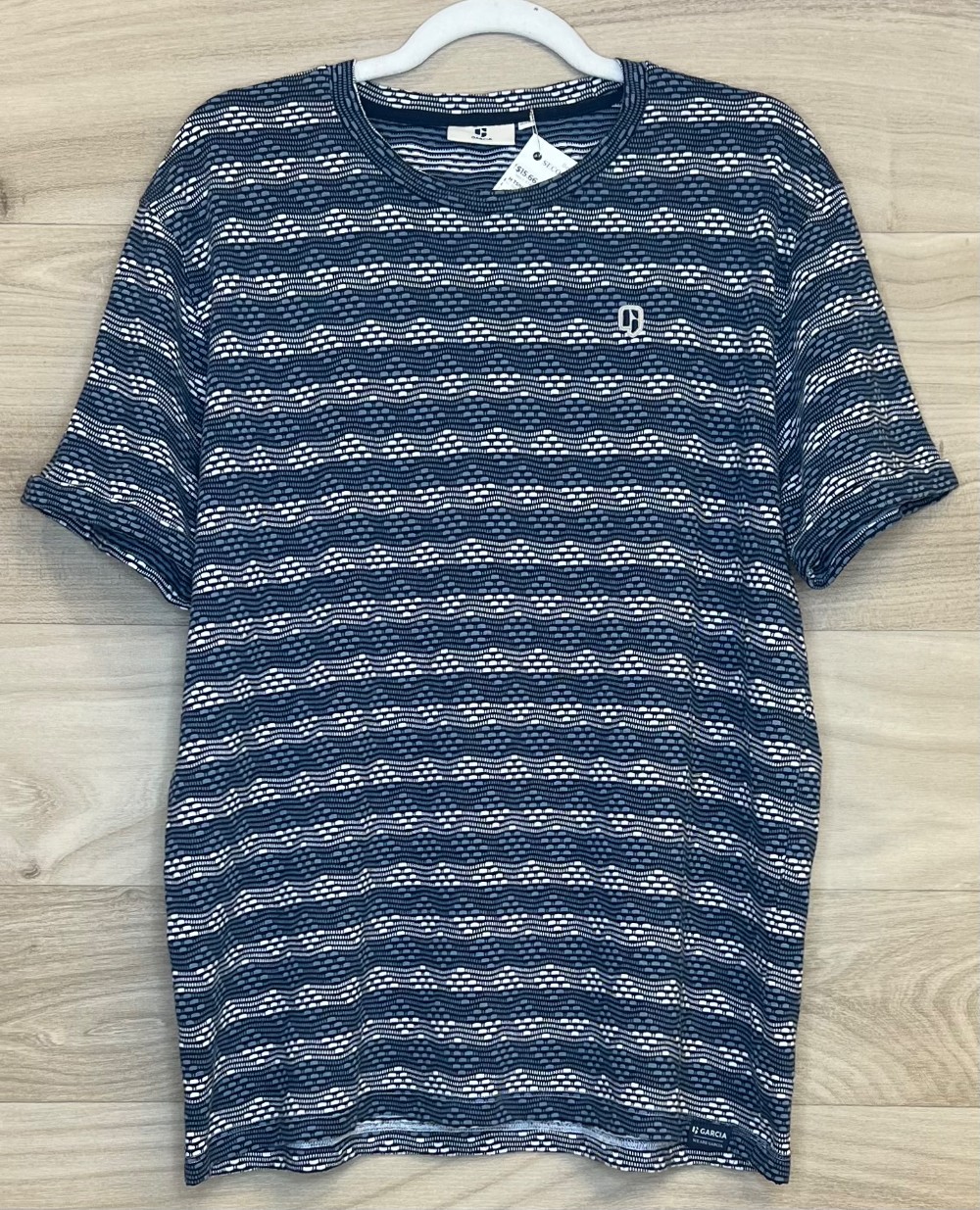 H TShirt Garcia (XL) Bleu Motifs