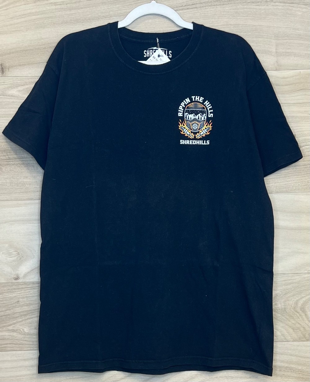 H TShirt Shredhills (L) Noir