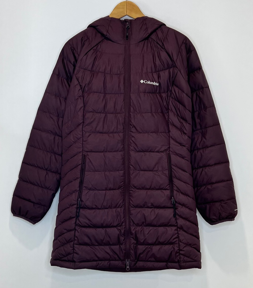 Manteau Columbia (S) prune (matelassé)