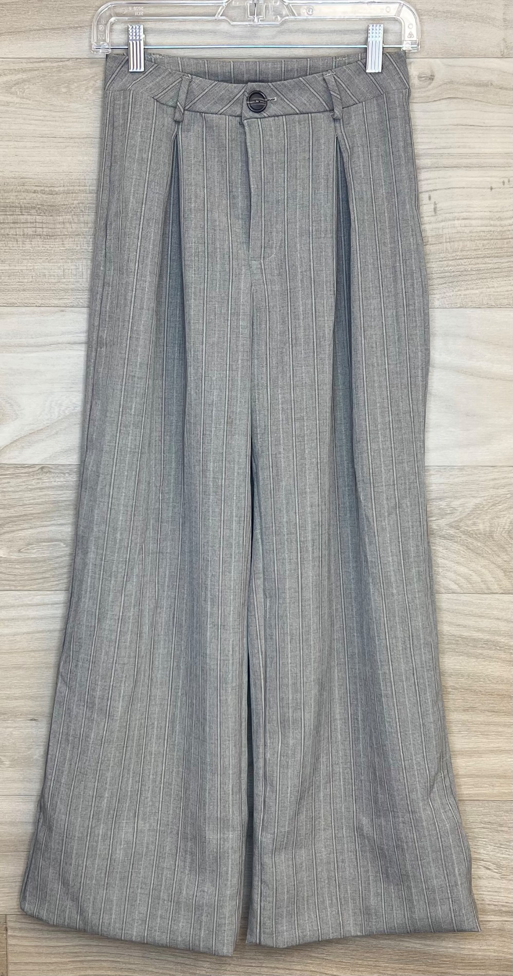 Pantalon FashionNova (XS/2) Brun Rayé Rouge