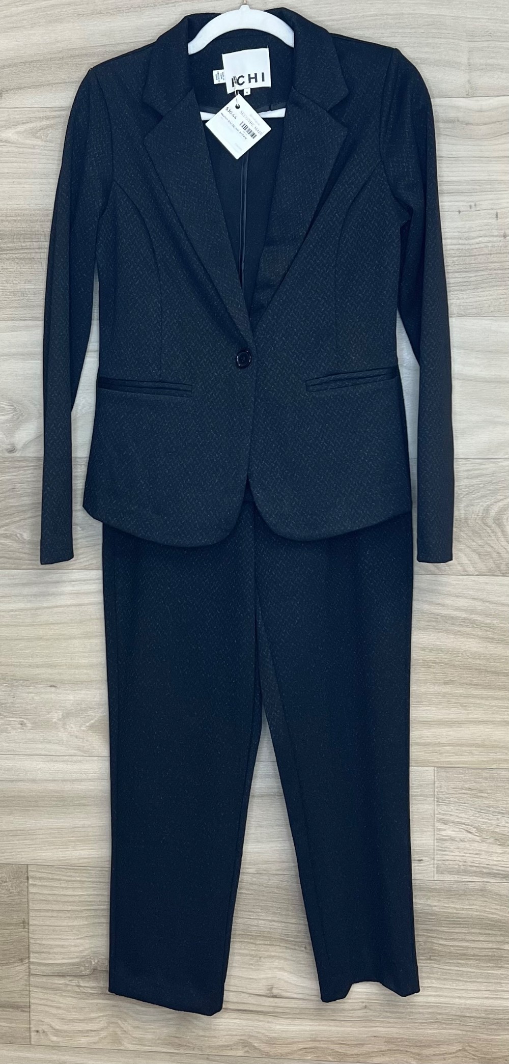 Veston Ichi (S) noir brillant