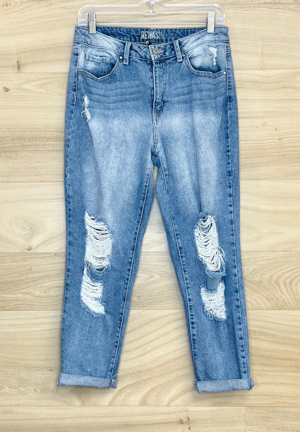 Jeans ReWash (S/29/7) bleu avec trous
