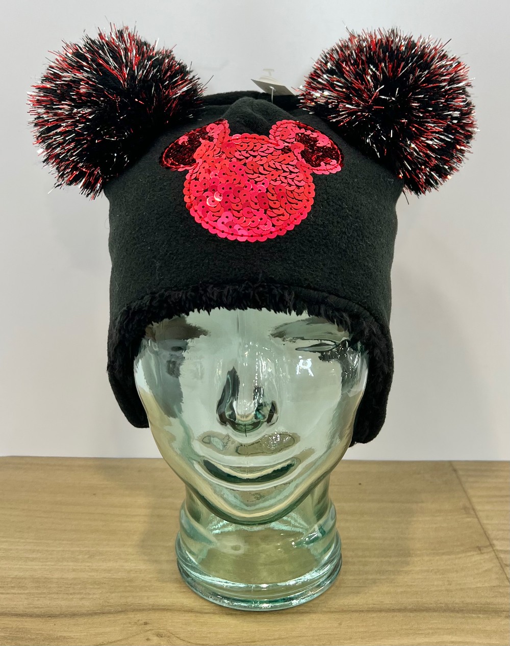 Tuque GAP Disney noire avec Mickey Mouse rouge