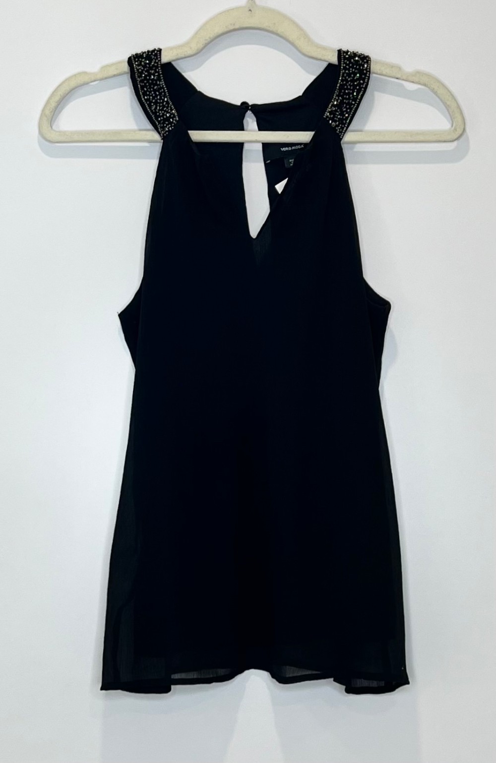 Camisole Vero Moda (S) noire avec brillants