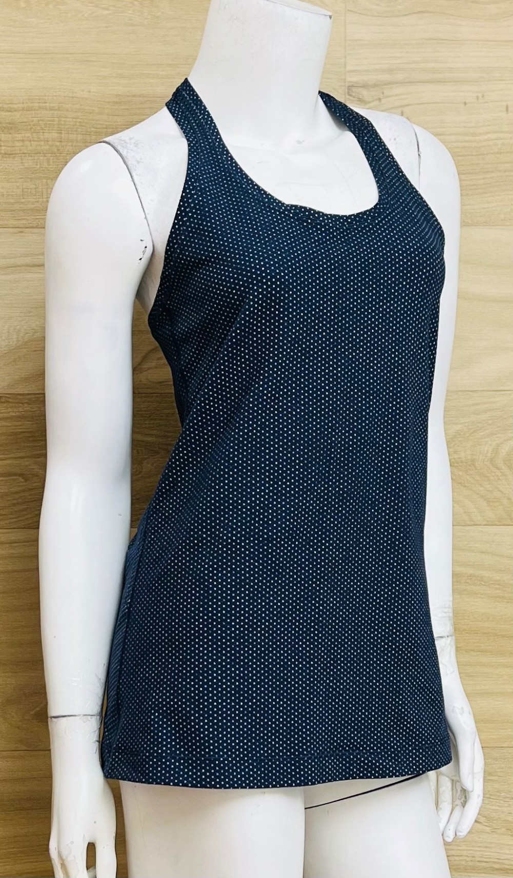 Camisole Lululemon (M) Bleu Marine Motif Blanc