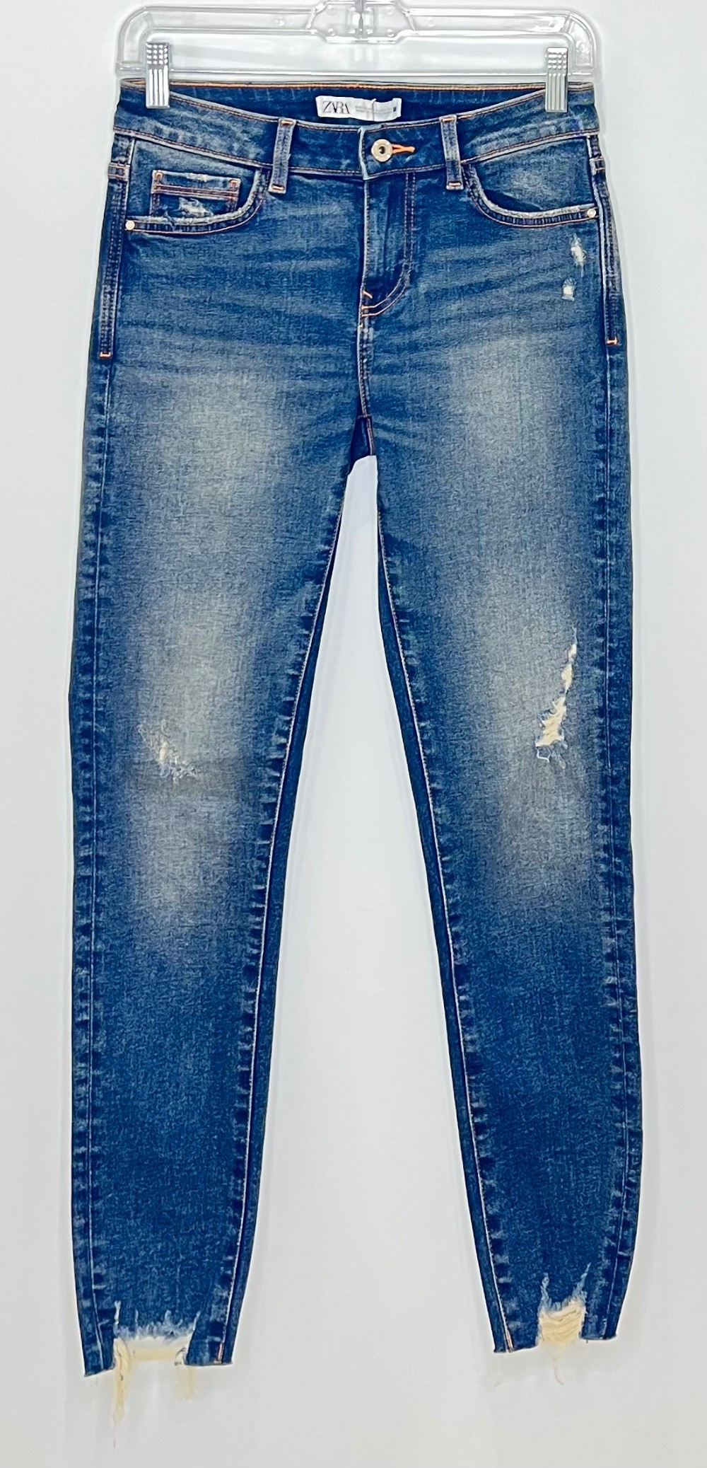 Jeans Zara (XS/26/4) Bleu Troue