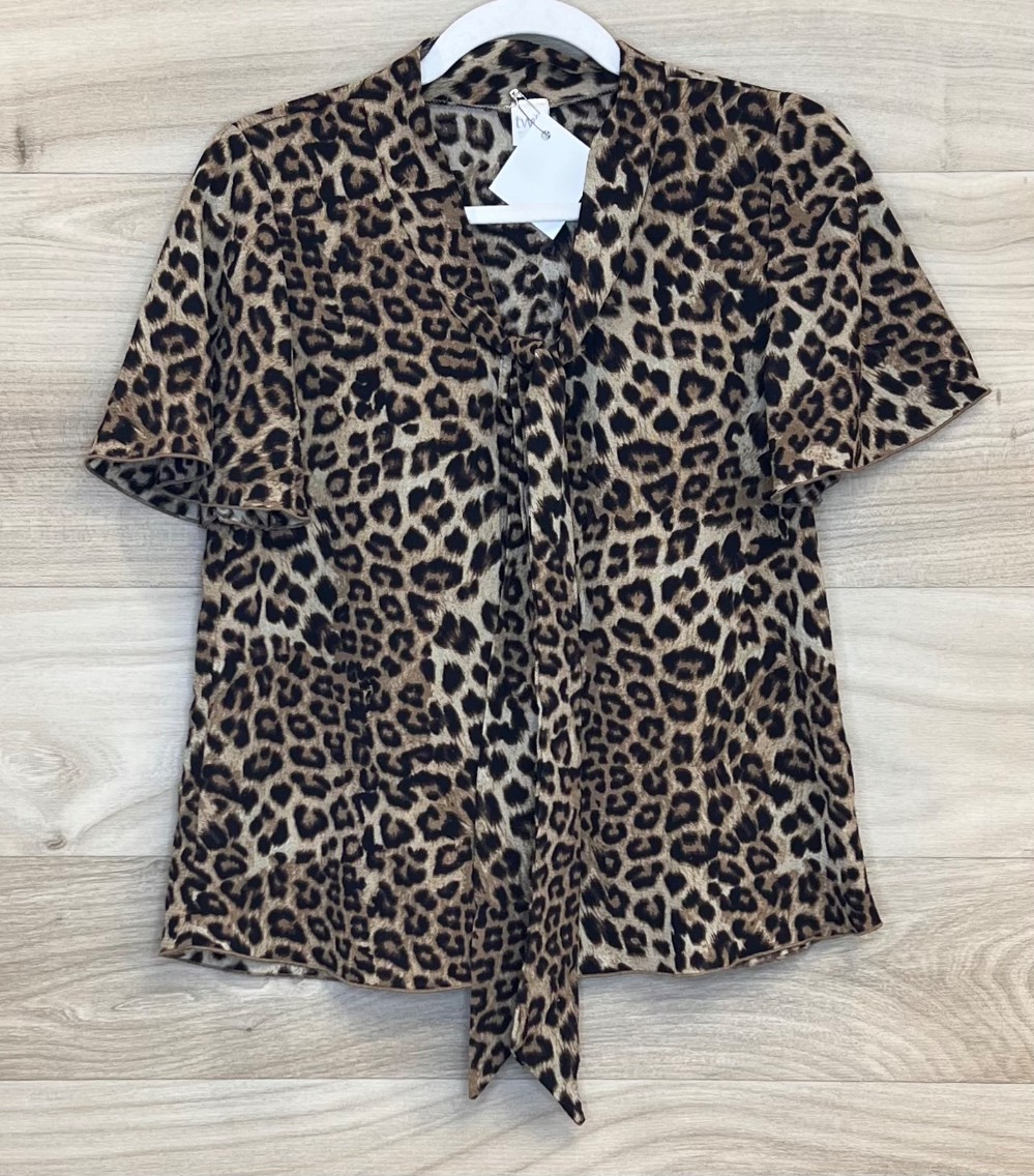 Blouse Twik (XS) Brun Leopard