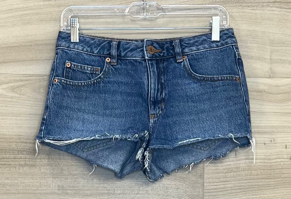Short Garage (XS) jeans bleu