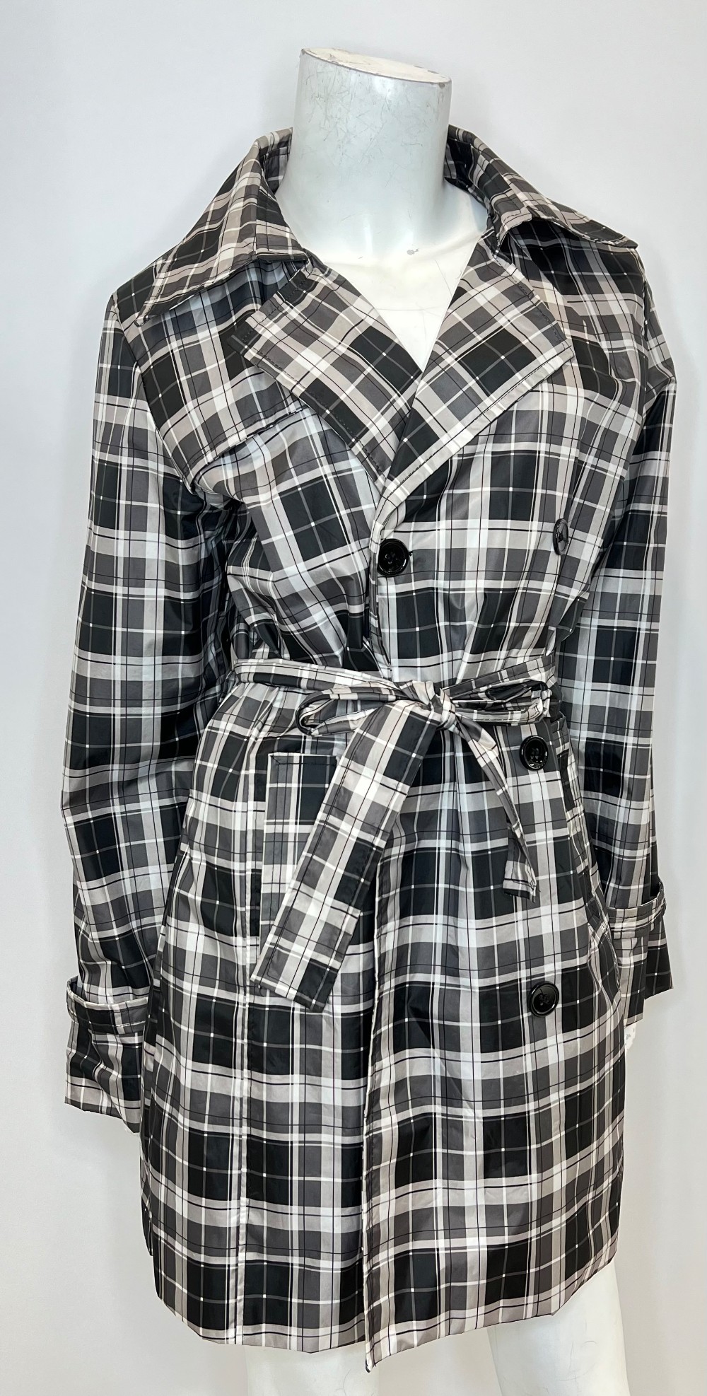 Manteau NWD (M) gris carreauté