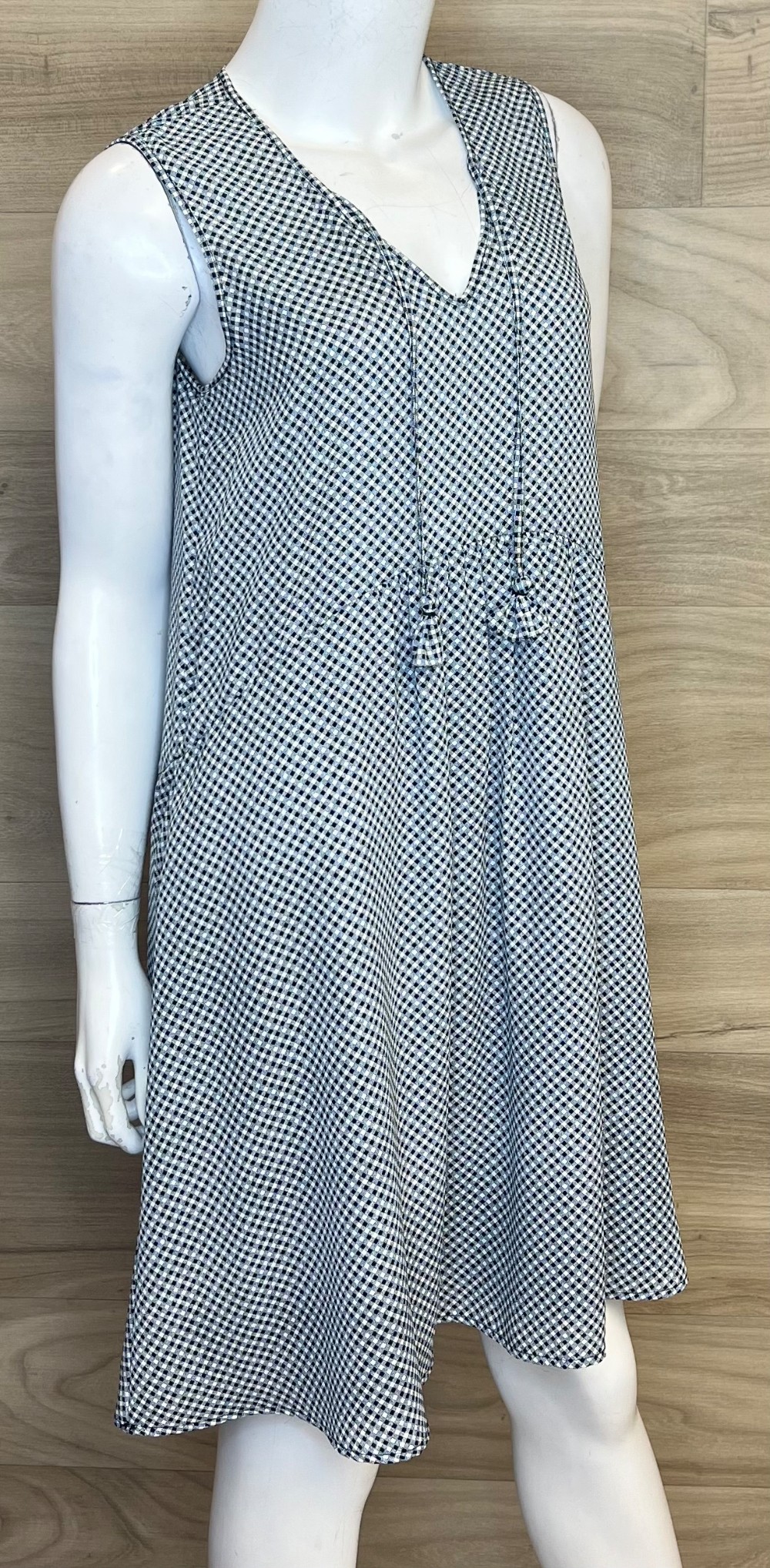 Robe Tristan (S) Blanc Carreau