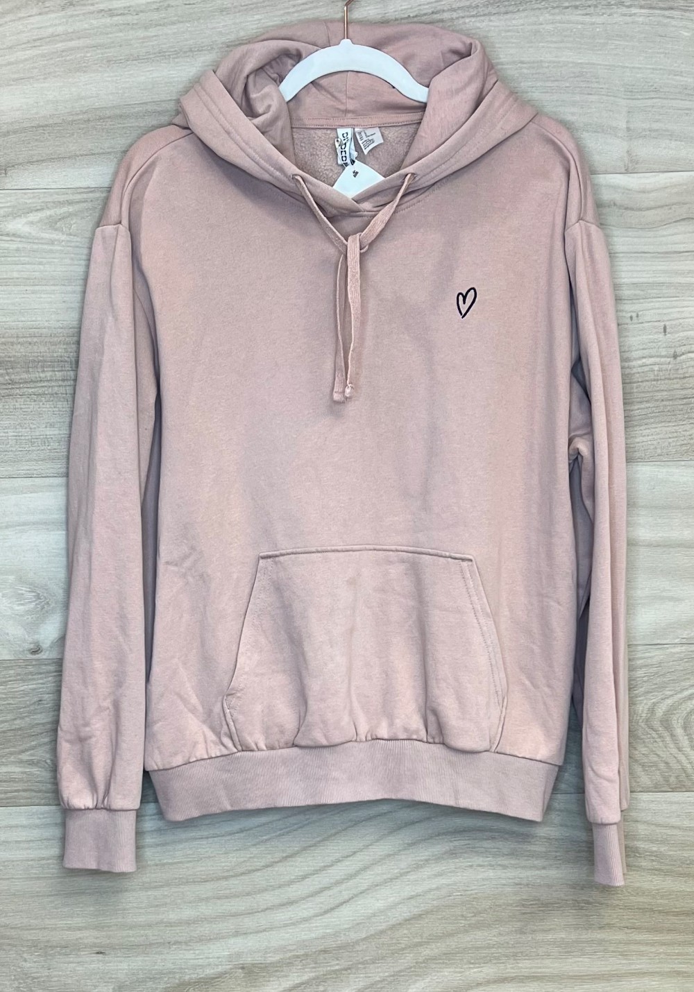 Chandail H&M (L) rose (avec capuche)