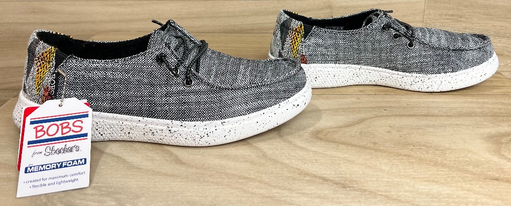 Soulier Bobs Skechers (7) Gris et Blanc